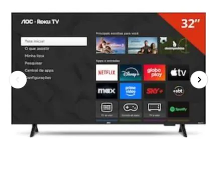 GIOVANI LUIZ DITTBENER - Tv smart aoc 32p nova na caixa ou r$ 700.00 no pix