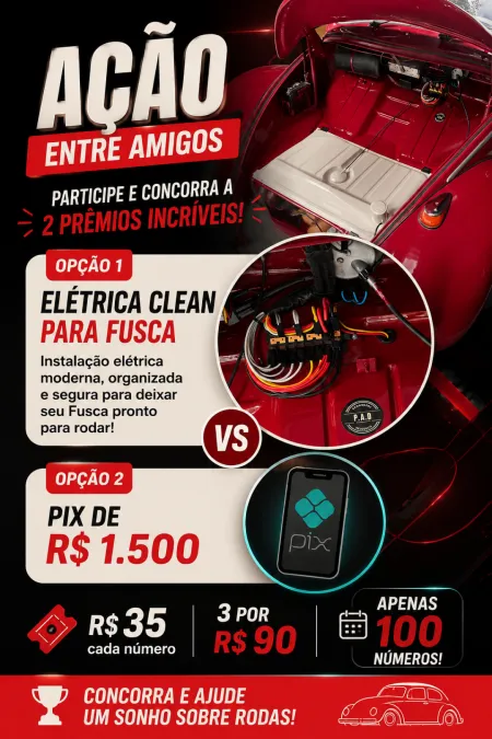 Patrick Roberto Rocha - Ação 52 - elétrica clean fusca ou pix r$1500