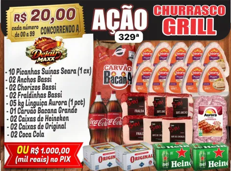Dejair maxx - Ação 329ª churrasco griil ou mil no pix