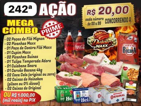 Dejair maxx - Ação 242ª mega combo prime ou 1k no pix