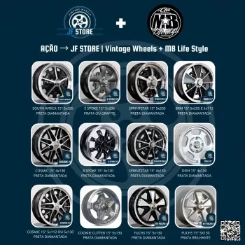 Jogo de roda aro 15 - ganhador escolhe modelo