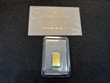 Lombardi Clássicos - 1 barrinha de 1g de ouro 24k 100% legalizado