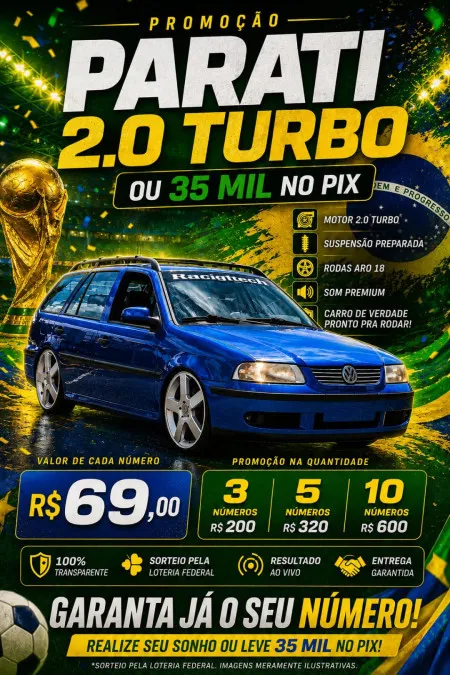 Rifinha acessível da parati 2.0 turbo