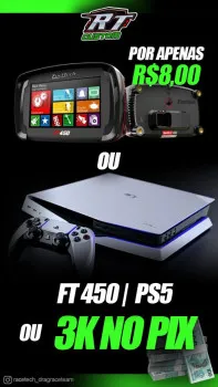 Fueltech ft450 ou ps5 ou 3k no pix