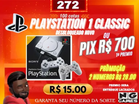 Ação 272 playstation 1 classic ou pix r$ 700 ????