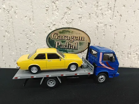 Garagem Padial - Miniatura chevette + miniatura caminhão plataforma