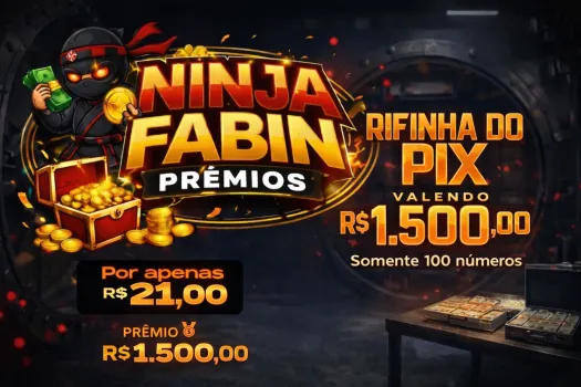 Ninja Prêmios - R$1.500,00 no pix - rifinha entre amigos ed.1