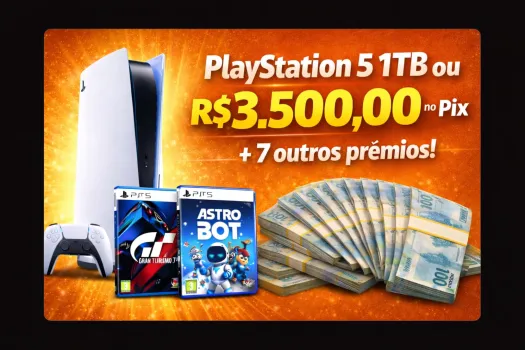 Frequência Turbinada - Playstation 5 1tb ou r$3.500,00 no pix + 7 prêmios