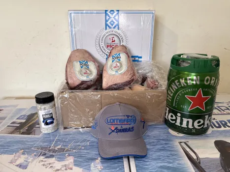 André Henrique de Oliveira Lombardi - 1caixa de picanha pico arg + chopp + sal + boné