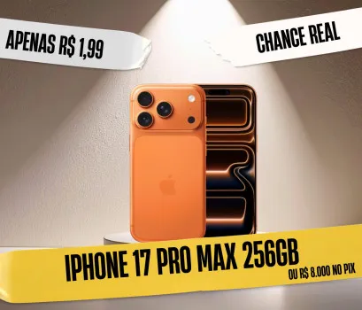 GOAT Prêmios - Iphone 17 pro max ou r$8.000,00 no pix