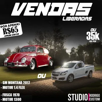 Gm montana 2017 ou fusca 1970 ou 35k no pix