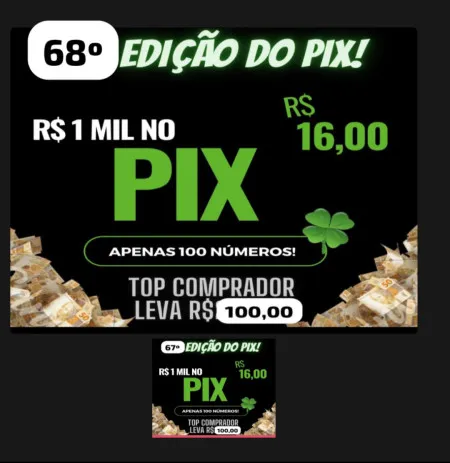 Edição n 68 pix de milão somente 100 números