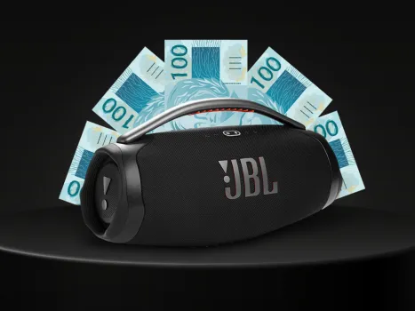 Ação jbl boombox ou 3mil no pix