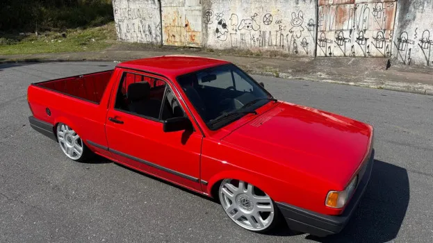 Saveiro cli 1997 vermelho flash ou 32k