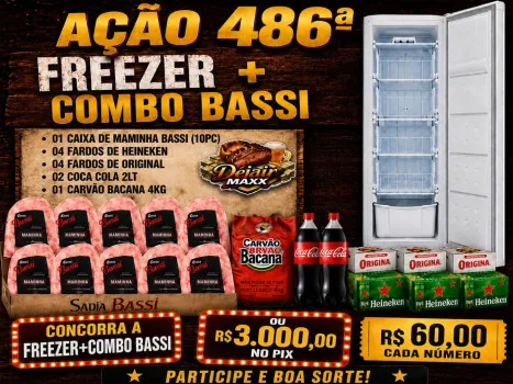 Dejair maxx - Ação 486ª freezer + combo bassi ou 3k