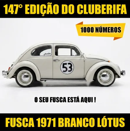 ClubeRifa - 147° ação fusca herbie branco lotus