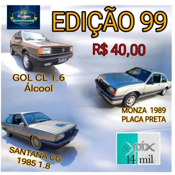 fbquadrados - Edição 99 -gol 88 ou monza 89 ou santana 85 ou14k.