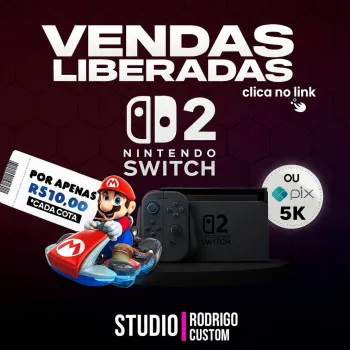 Studio Rodrigo Custom - Acao entre amigos nintendo switch 2 ou 5k no pix.