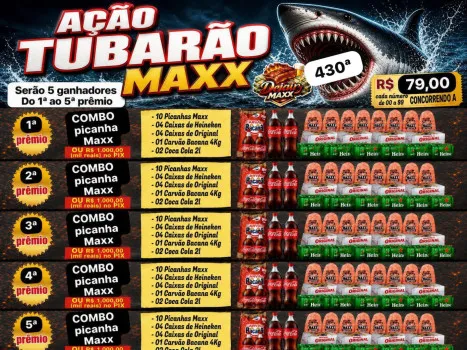 Dejair maxx - Ação tubarão 430ª combos 50 picanhas do 1ª ao 5ª