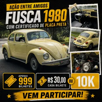 RCD ANTIGOS - Cota 270 - fusca placa preta ou 10k