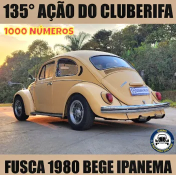 135° ação fusca 1980 bege ipanema