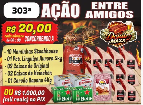 Dejair maxx - Ação 303ª 10 maminhas +. 5kg ling aurora ou 1k