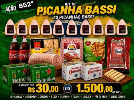 Dejair maxx - Ação 652ª kit picanha bassi ou 1.500 no pix