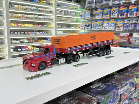Minis Evolution - Scania 113 vermelho coleção 1/32