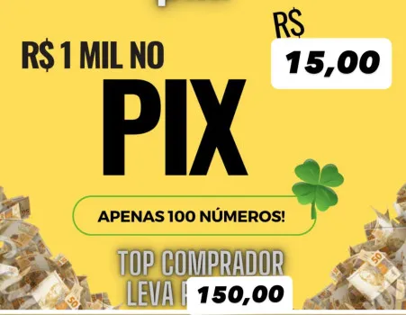 Somente 100 números milão no pix