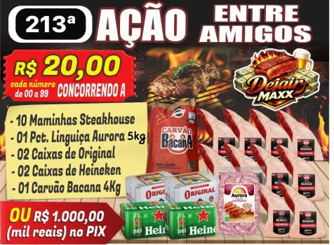 Dejair maxx - Ação 213ª 10 maminhas +. 5kg ling aurora ou 1k