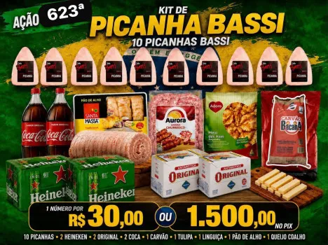 Dejair maxx - Ação 623ª kit picanha bassi ou 1.500 no pix