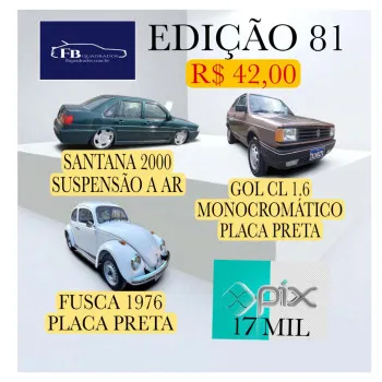 Ed_81-fusca placa preta ou santana ou gol ou17k