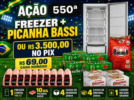 Dejair maxx - Ação 550ª freezer + picanha bassi ou 3.5k