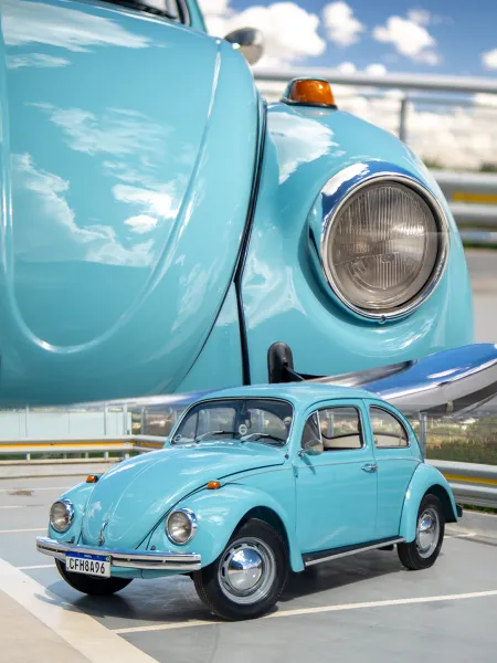 SEU FUSCA DA SORTE - Fusca 1973 std azul niagra