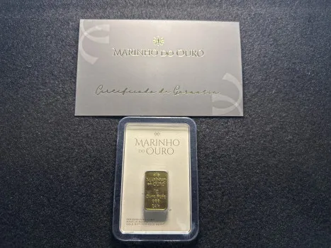 Lombardi Clássicos - 1 barrinha de 1g de ouro 24k 100% legalizado