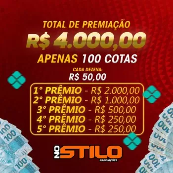 1? edi??o pr?mios em pix