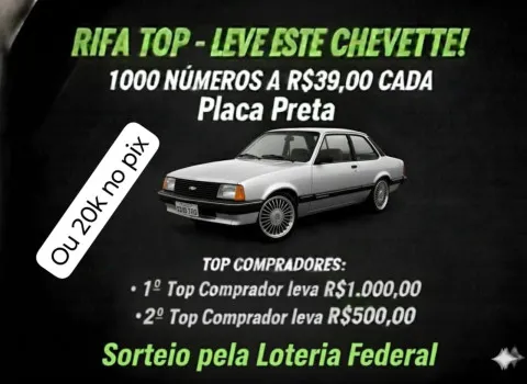 GIOVANI LUIZ DITTBENER - Acão top-chevette 1989 placa preta