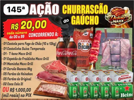 Dejair maxx - Ação 145ª churrascão do gaúcho ou 1k no pix