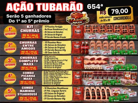 Dejair maxx - Tubarão maxx 654ª federal 5 ganhadores