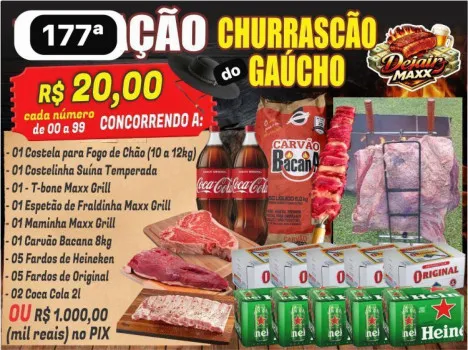 Dejair maxx - Ação 177ª churrascão do gaúcho ou 1k no pix