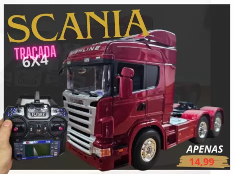 RFC Miniaturas - Scania r620 vermelho ruby