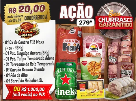 Dejair maxx - Churrasco de páscoa garantido na ação 279ª ou 1k