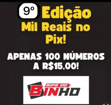 Somente 100 números 1.000,00 no pix