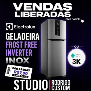 Studio Rodrigo Custom - Ação entre amigos geladeira eletrolux ou 3k no pix