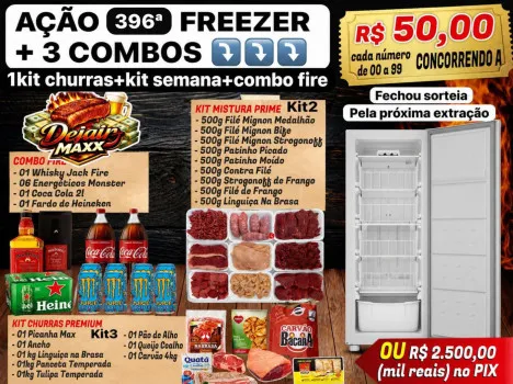 Dejair maxx - Ação 396ª freezer + 3 combos ou 2.5k