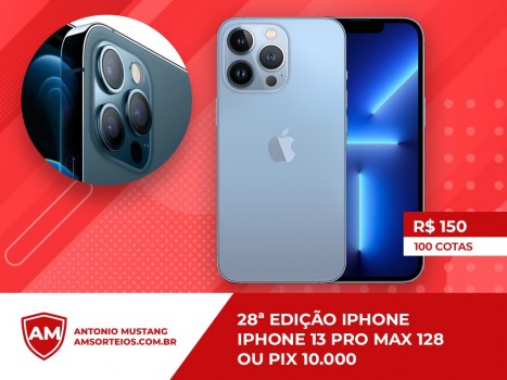 28?edi??o iphone 13 pro max 128gb ou pix 10.000,00