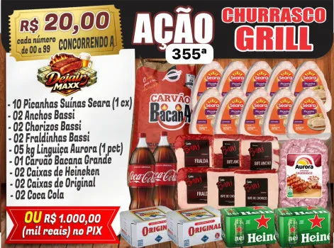 Dejair maxx - Ação 355ª churrasco griil ou mil no pix