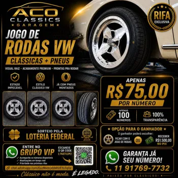 Aco Classics Garagem - Ação 001 - jogo de rodas com peneus ou r$1.500,00