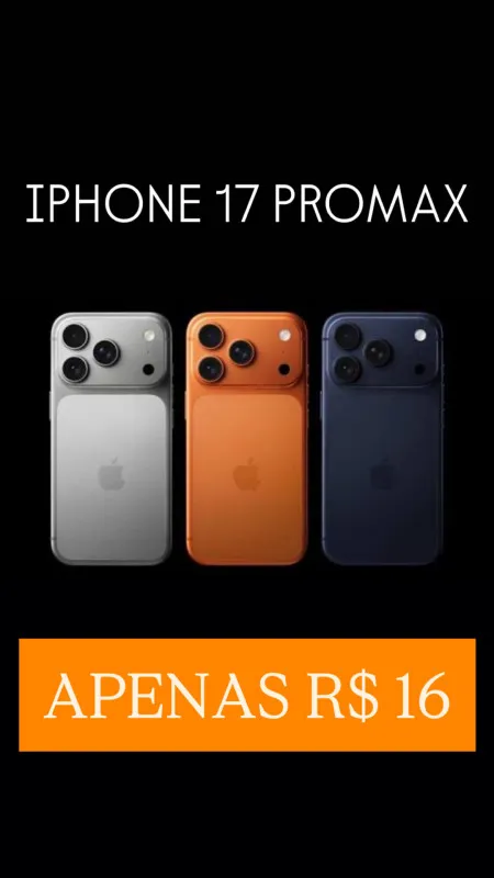 1º iphone 17 promax 256 (fechou, sorteia)