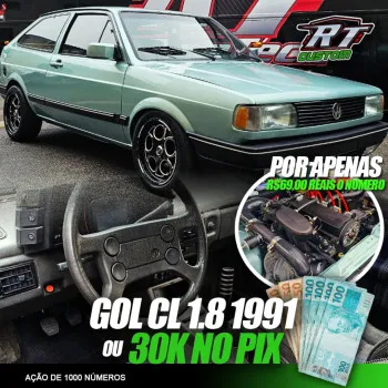 RT CUSTOM - Gol cl ft450 1.8 turbo ou 30k no pix
